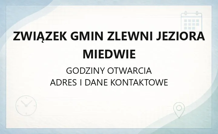 Związek Gmin Zlewni Jeziora Miedwie - kontakt, adres i zajęcia żeglarskie