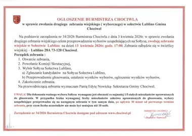 W Lublinie szykuje się wybór sołtysa. Zebraniu postawiono jasny warunek